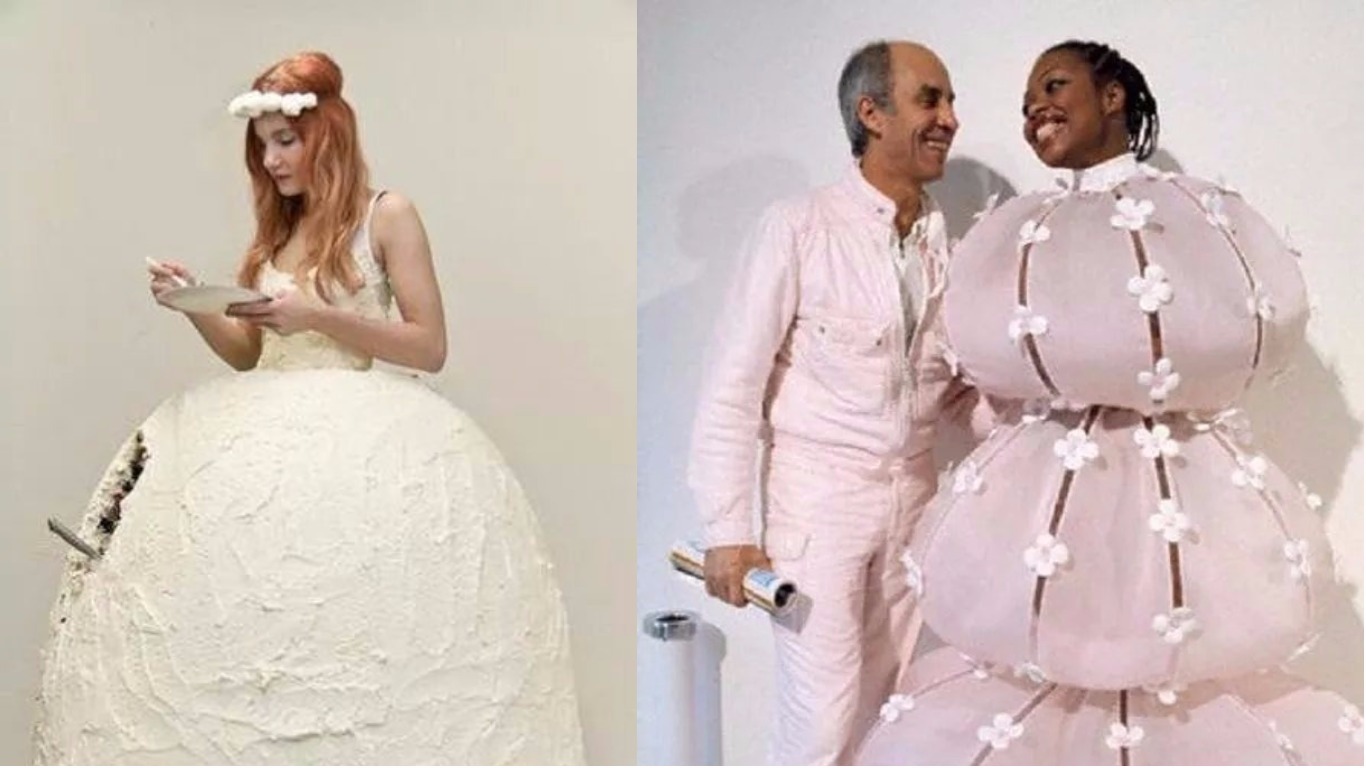 bizarre wedding dresses